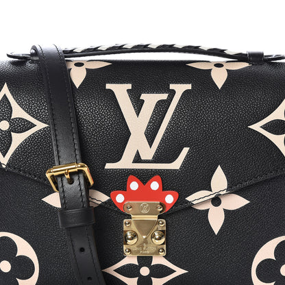 Louis Vuitton Empreinte Monogram Giant Crafty Pochette Metis Black Creme 9 of 10