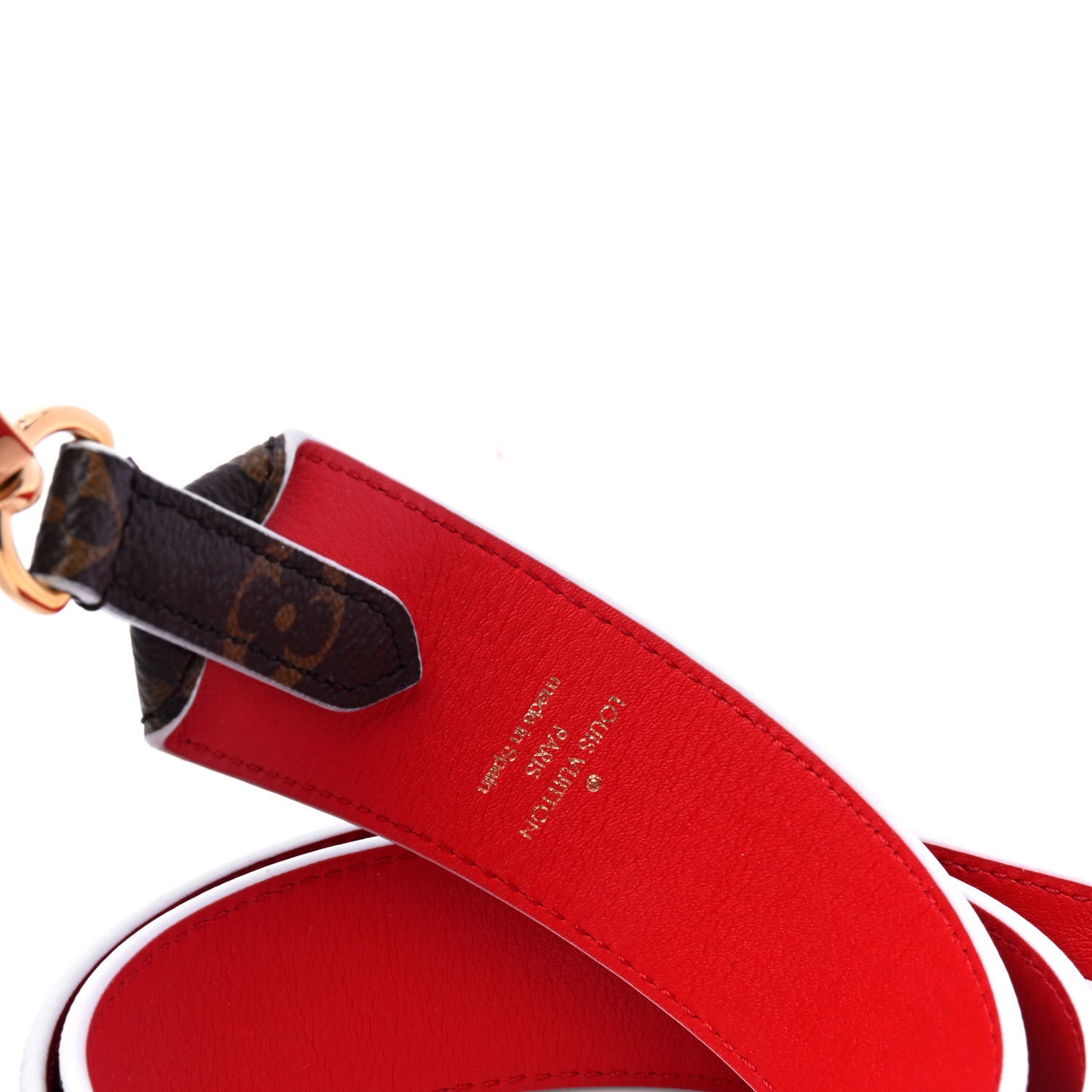 Monogram Bandouliere Shoulder Strap Red