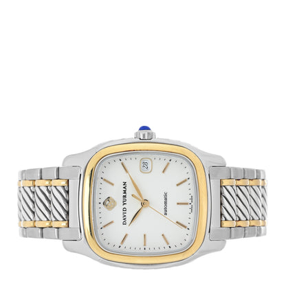 David Yurman Stainless Steel 18K Yellow Gold 35mm Thoroughbred Automatic Watch 2 of 5
