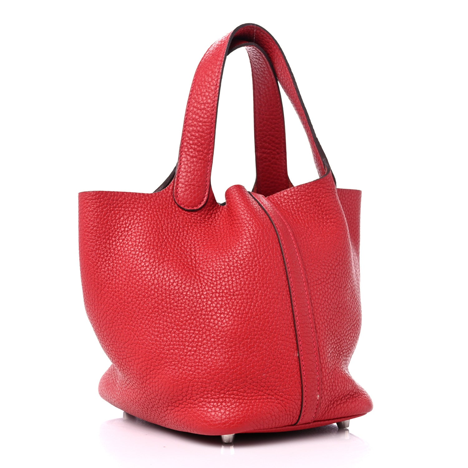 Hermes Taurillon Clemence Picotin Lock 18 PM Rouge Casaque 3 of 13