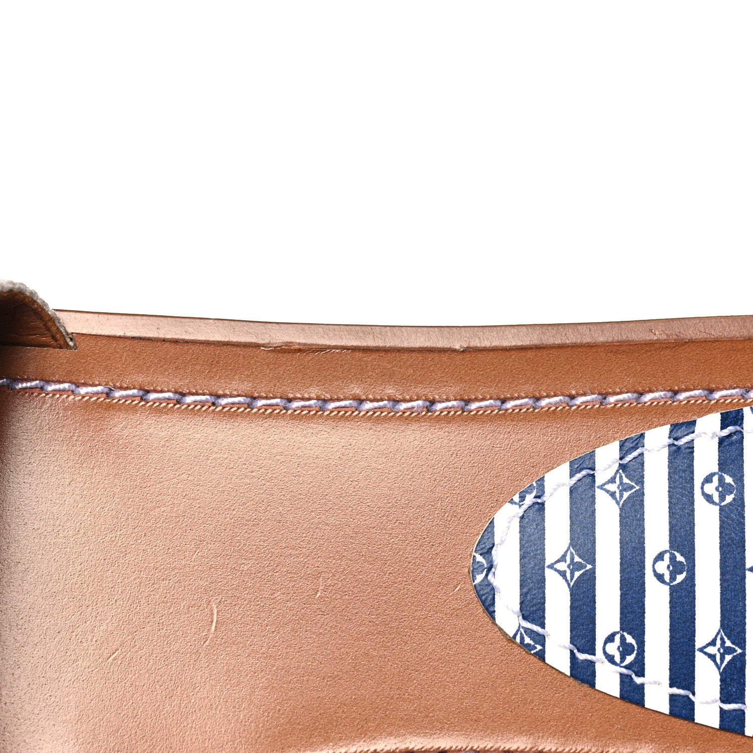 Louis Vuitton Canvas Monogram Escale Lock It Flat Mule 37 Blue Multicolor 9 of 10