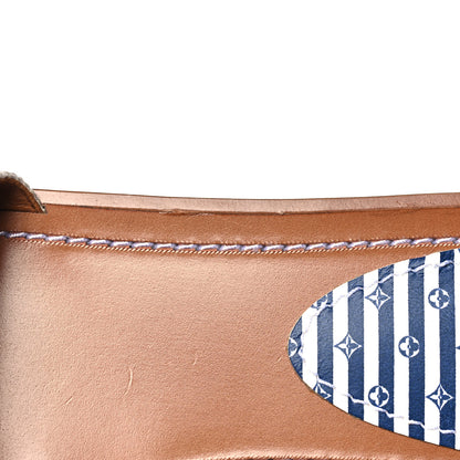 Louis Vuitton Canvas Monogram Escale Lock It Flat Mule 37 Blue Multicolor 9 of 10