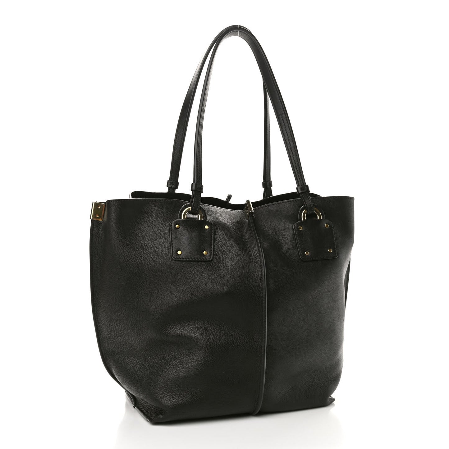 Smooth Calfskin Medium Vick Tote Black