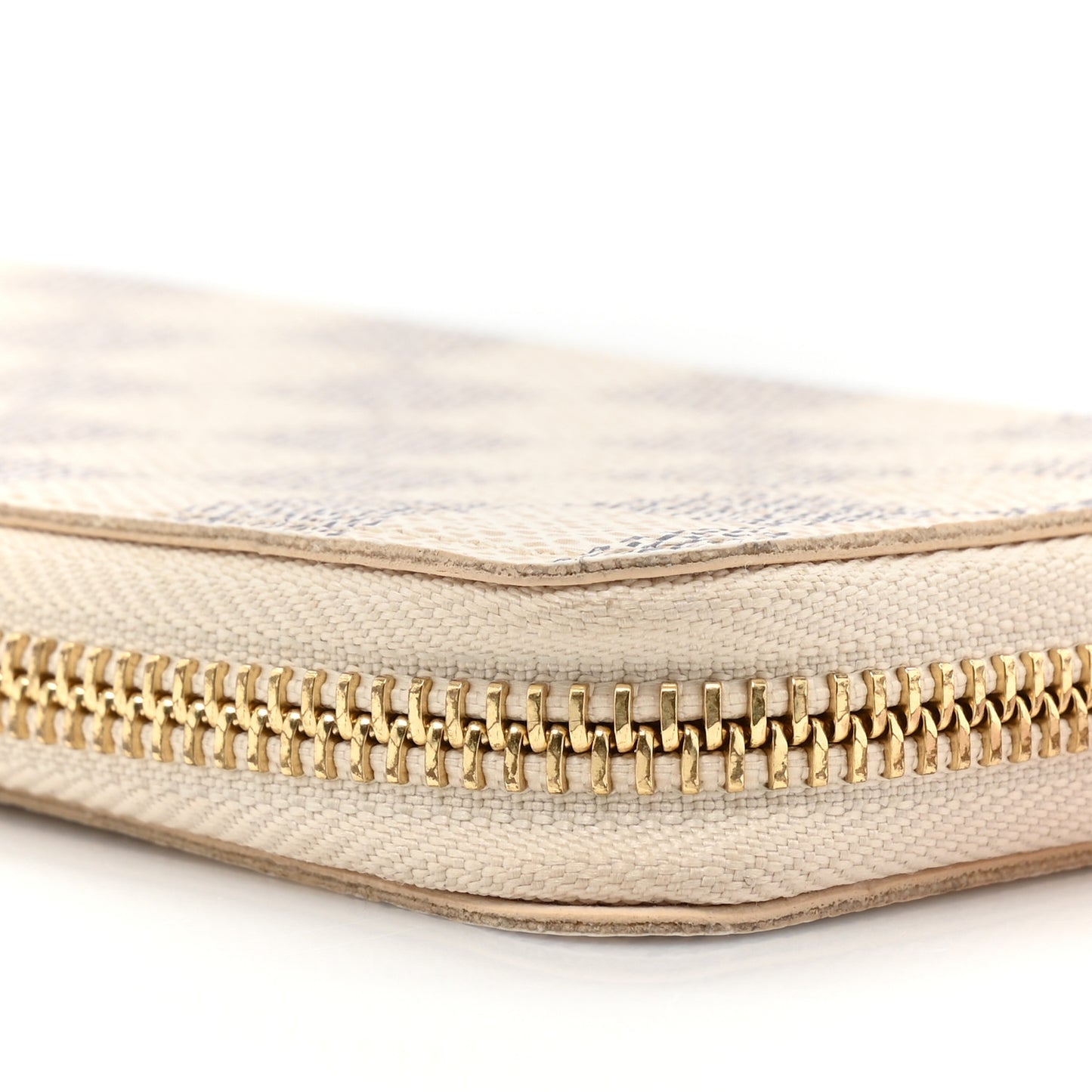 Damier Azur Clemence Wallet Rose Ballerine