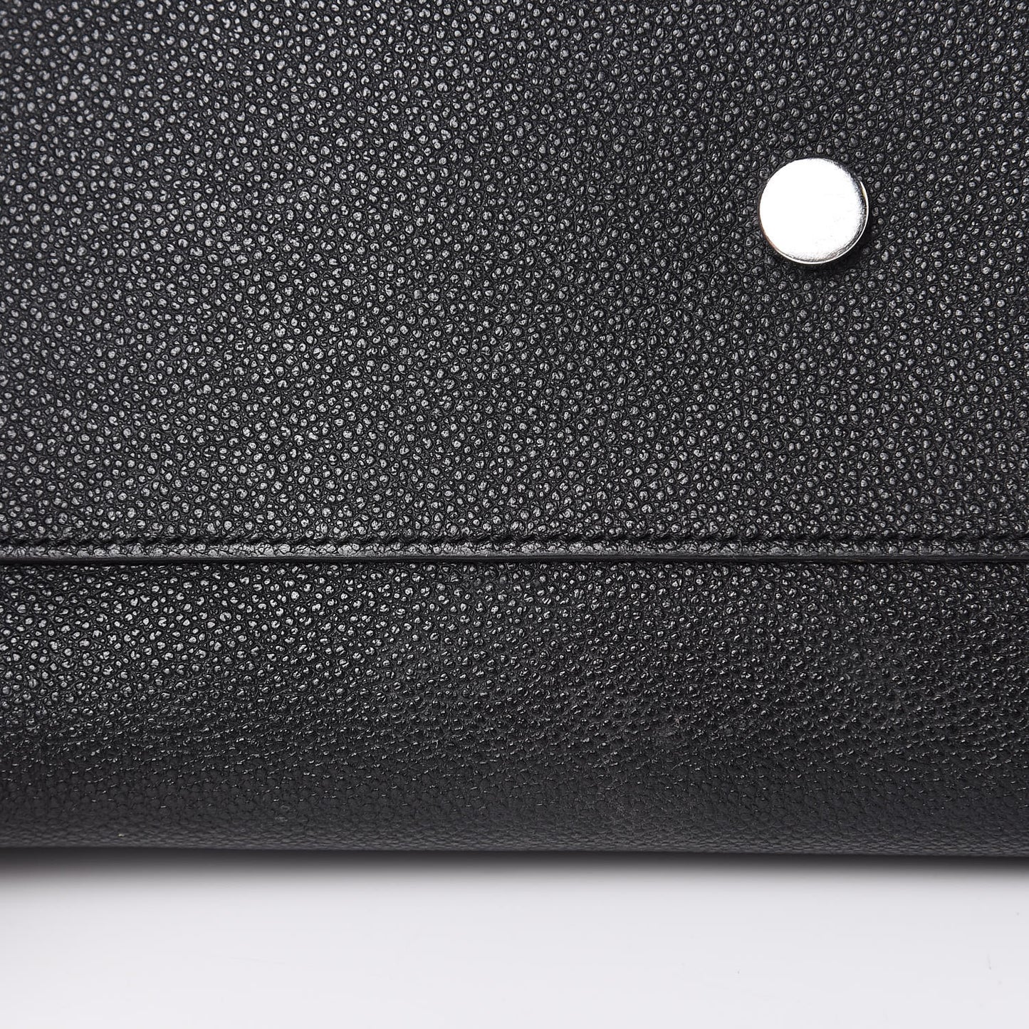 Grained Calfskin Small Cabas Rive Gauche Black