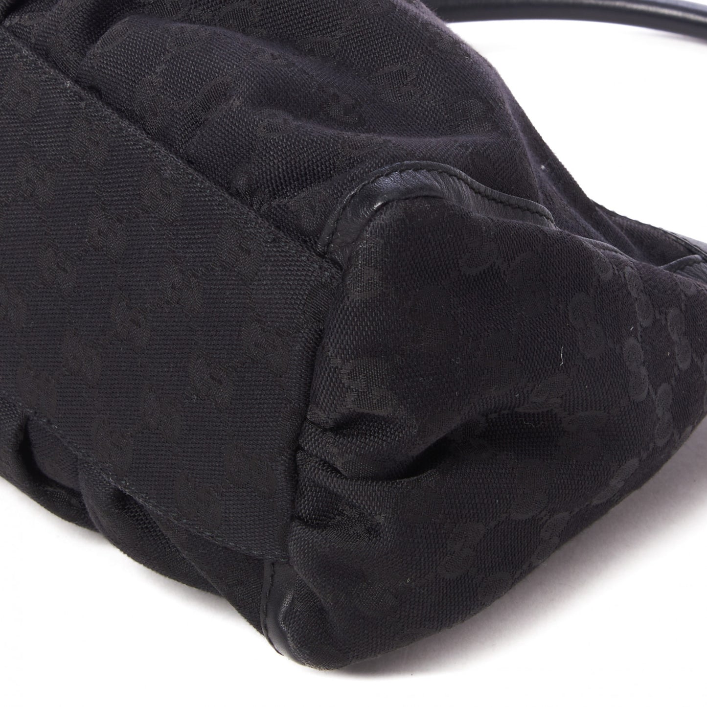 Monogram Medium D Gold Ring Hobo Black
