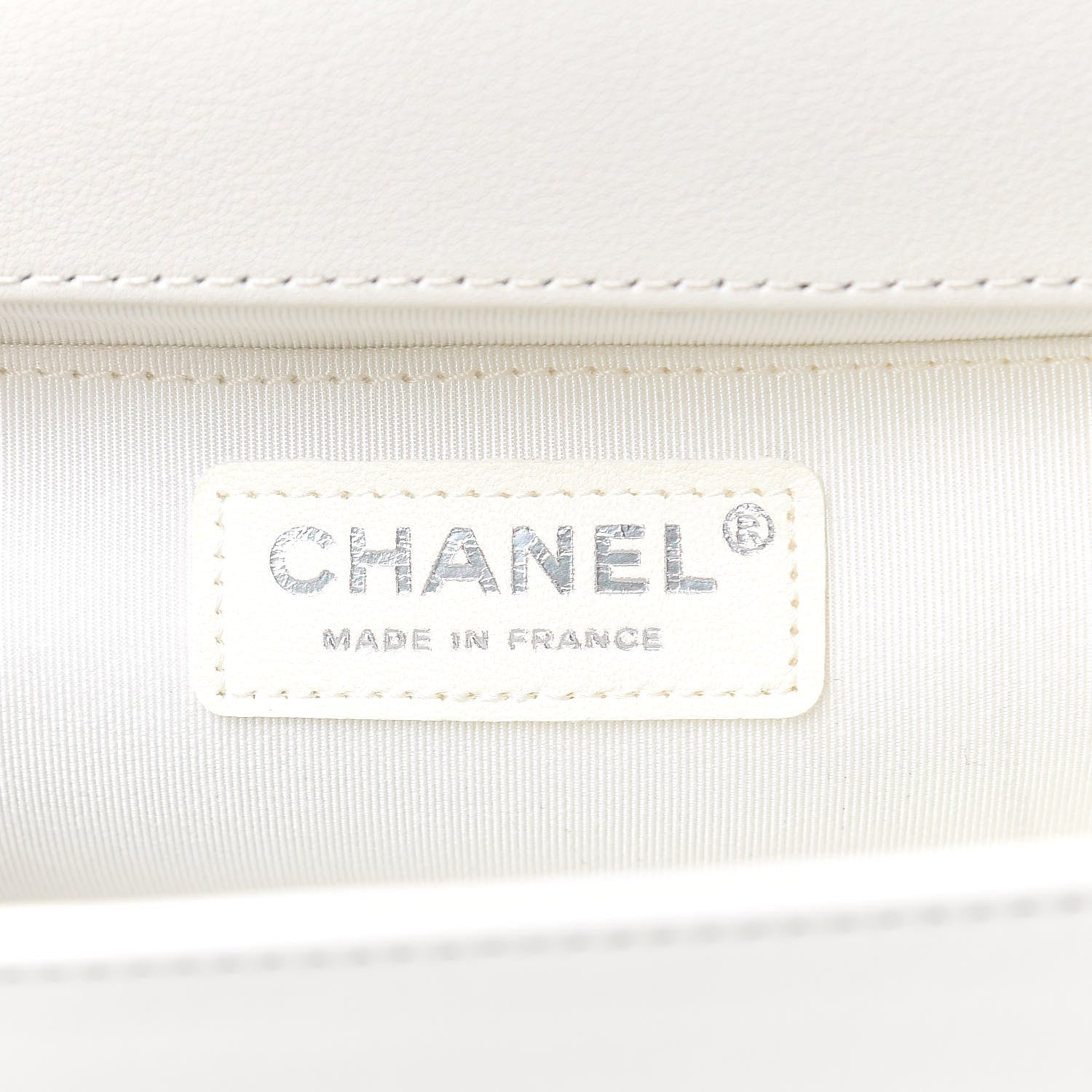 Chanel Calfskin Quilted Medium Boy Flap White 6 of 10