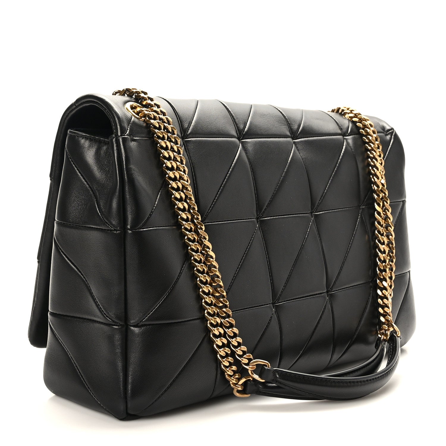Saint Laurent Lambskin Patchwork Monogram Large Jamie Black 3 of 9