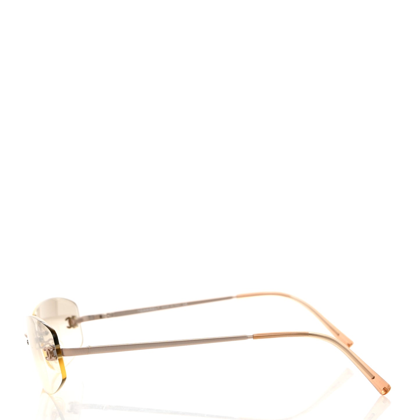 Metal CC Logo Sunglasses 4002 Beige