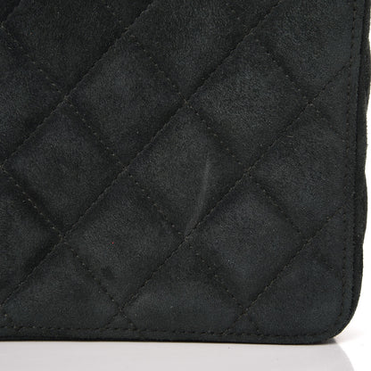 Chanel Suede Quilted Bekko Chain CC Box Clutch Green 9 of 15