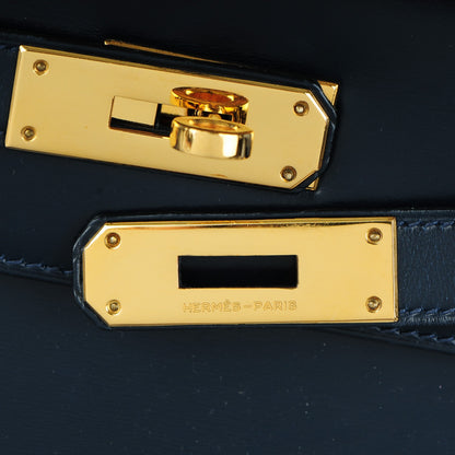 Hermes Box Kelly Sellier 28 Bleu Marine 12 of 25