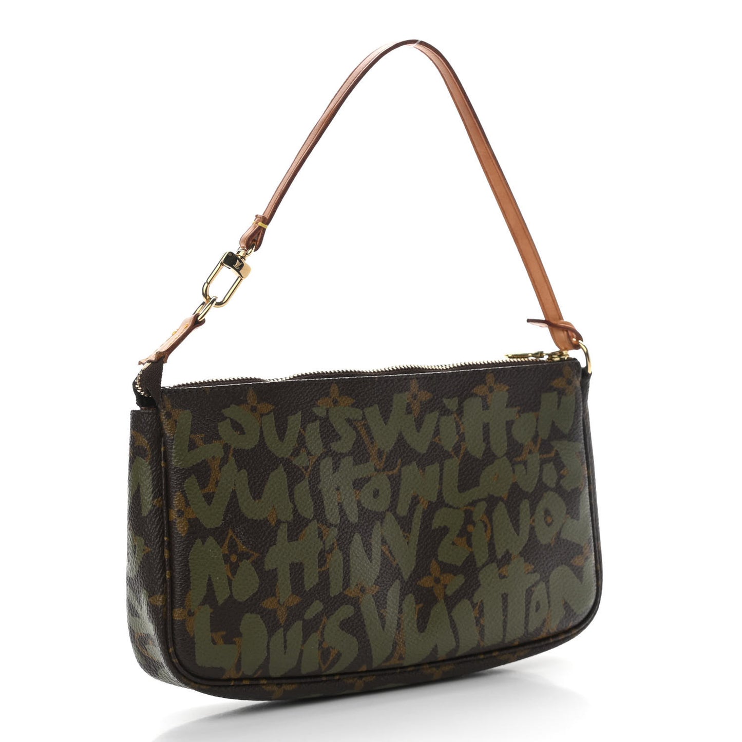 Monogram Graffiti Pochette Accessories Kaki