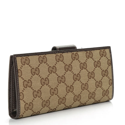 Gucci Monogram Abbey Continental Wallet Dark Brown 3 of 6
