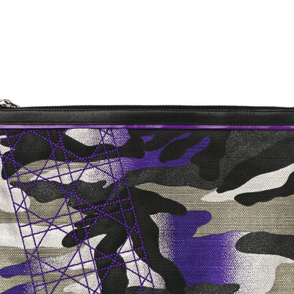 Christian Dior Canvas Camouflage Anselm Reyle Zip Pouch 9 of 10
