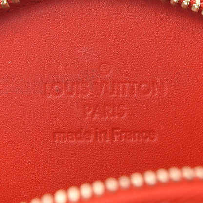 Louis Vuitton Vernis Roses Chapeau Coin Purse Orange Sunset 6 of 6