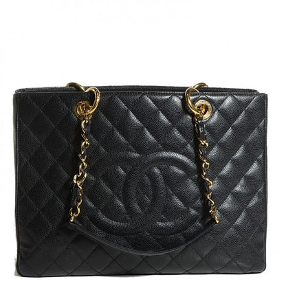 Chanel Caviar Quilted Grand Shopping Tote GST Black 1 of 28