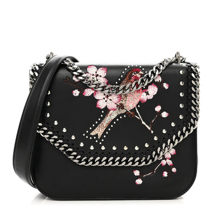Stella McCartney Eco Alter Nappa Medium Falabella Box Bird Shoulder Bag Black 1 of 10