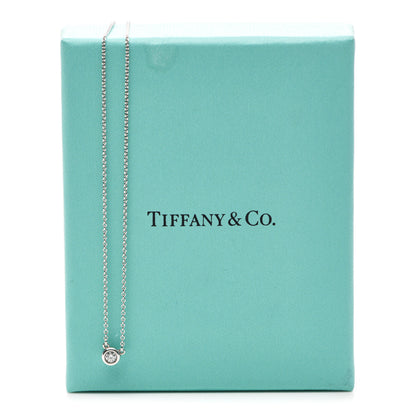 Tiffany Sterling Silver Diamond .10ct Elsa Peretti Diamonds by the Yard Pendant Necklace 8 of 13