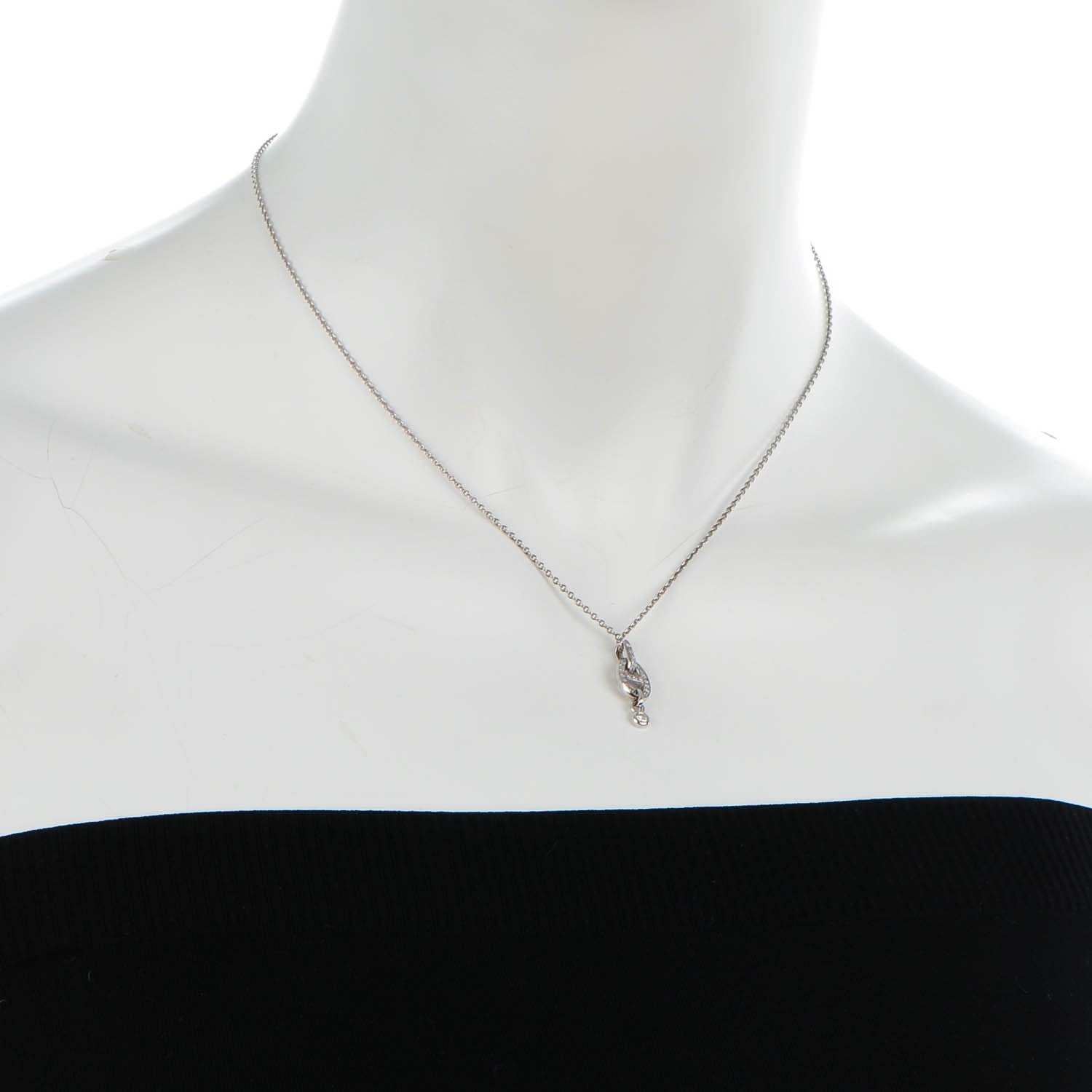 Hermes 18K White Gold Diamond PM Chaine d'Ancre Enchainee Necklace 2 of 6