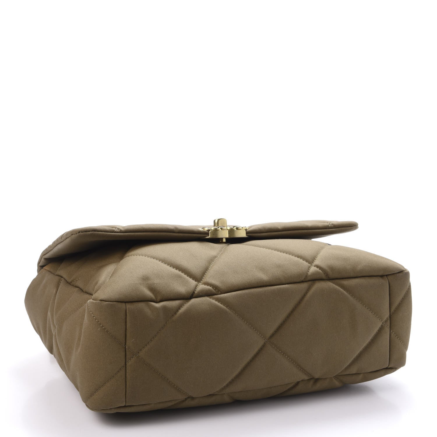 Chanel Canvas Quilted Large 19 Flap Bronze 4 of 12