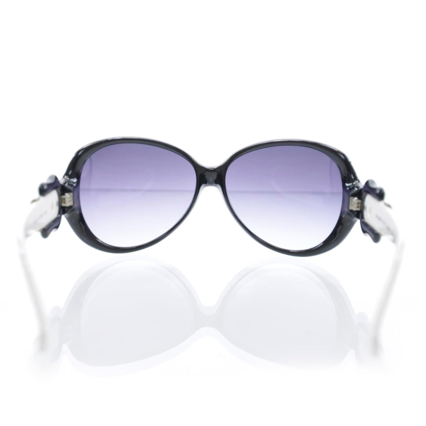 B Buckle Sunglasses FS382 Black White