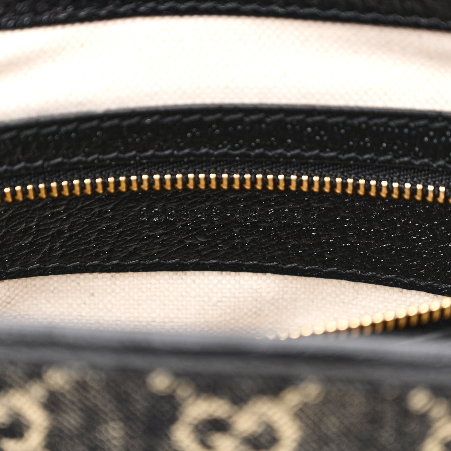 Jacquard Denim GG Monogram Small Jackie 1961 Hobo Black Ivory