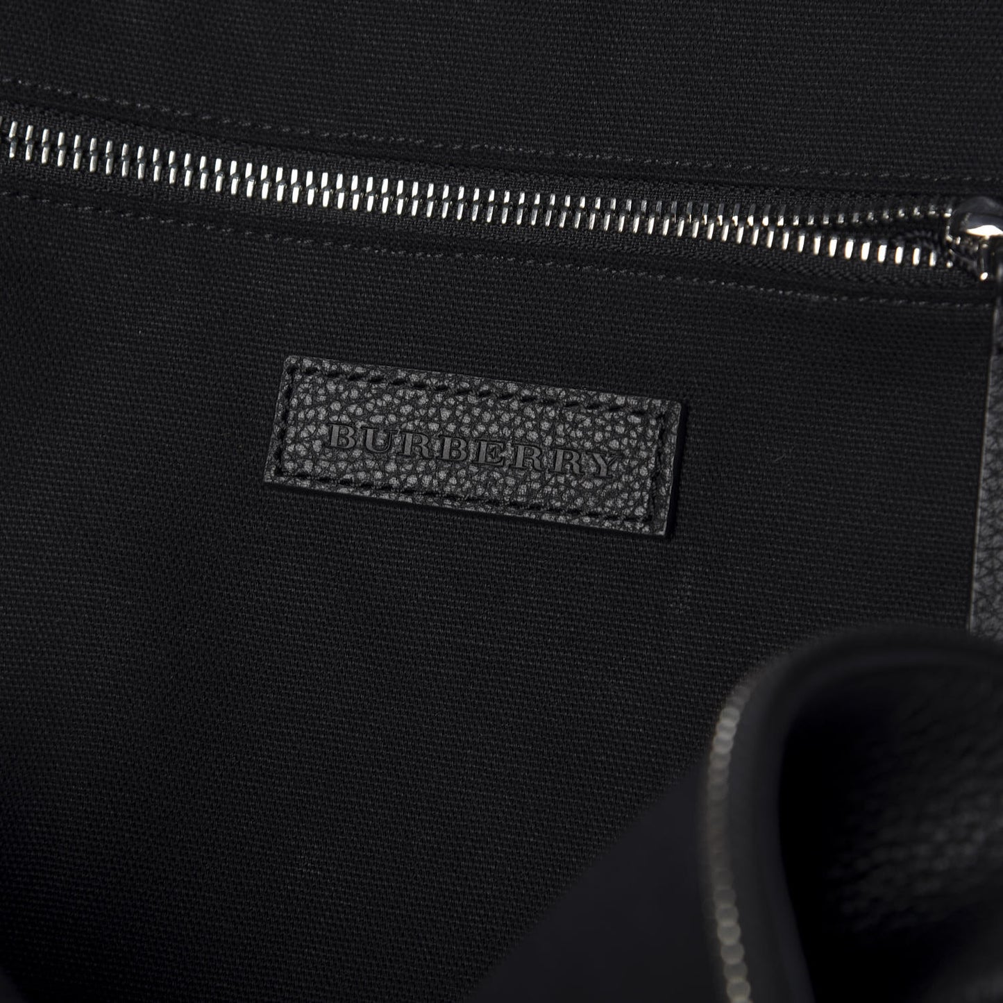 Pebbled Calfskin Abbeydale Simple Backpack Black