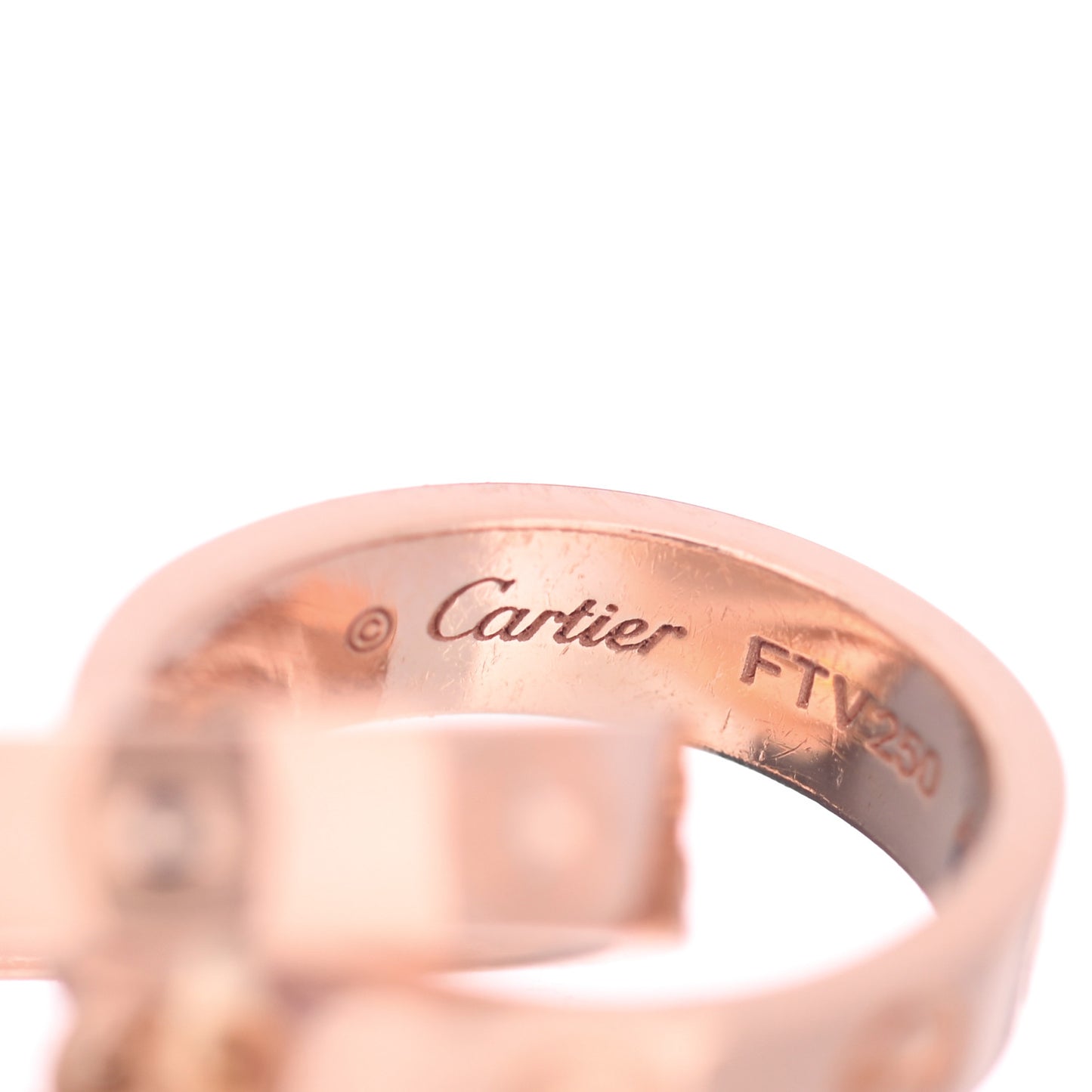 18K Pink Gold Interlocking LOVE Necklace