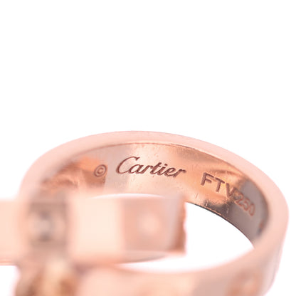 Cartier 18K Pink Gold Interlocking LOVE Necklace 6 of 7