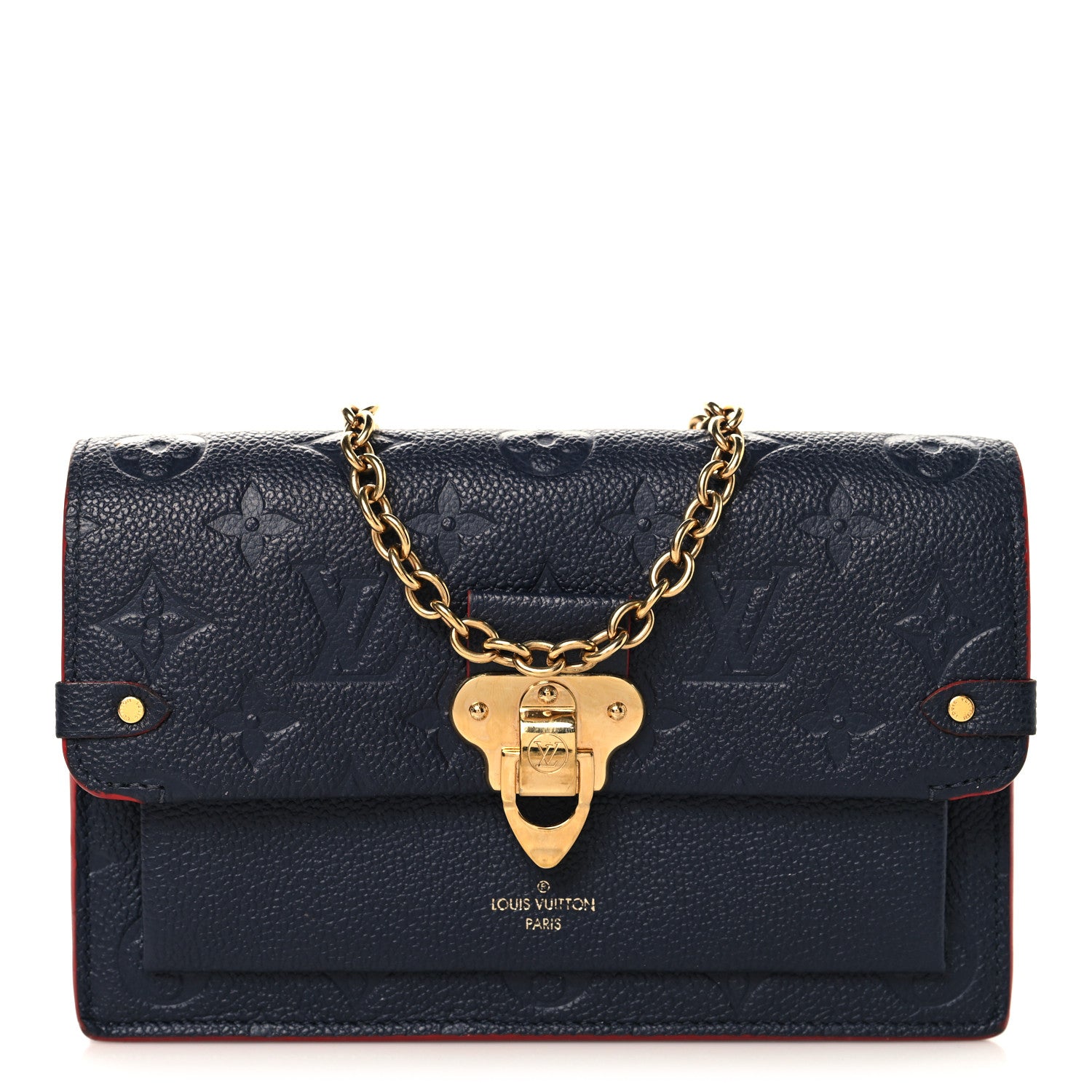 Louis Vuitton Empreinte Vavin Chain Wallet Marine Rouge 1 of 9