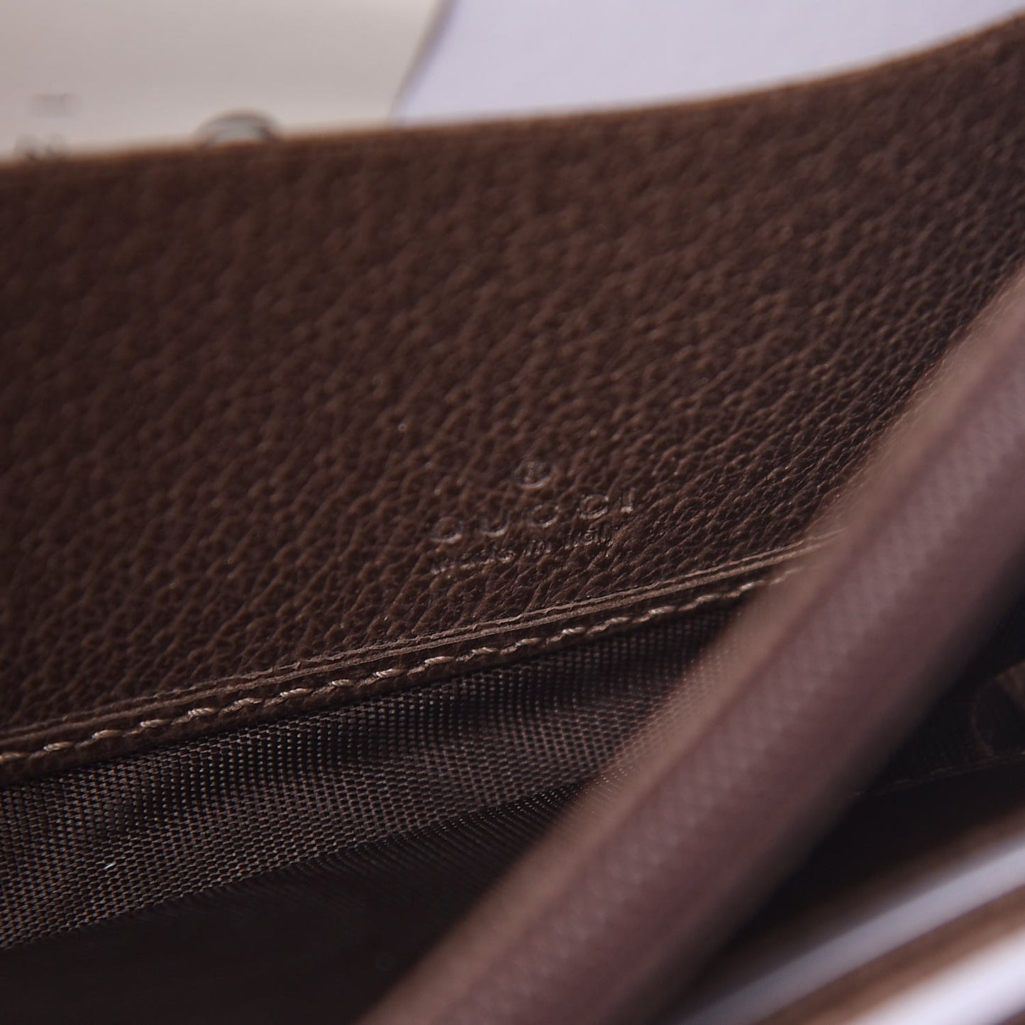 GG Supreme Monogram Web Ophidia Wallet On Chain Brown
