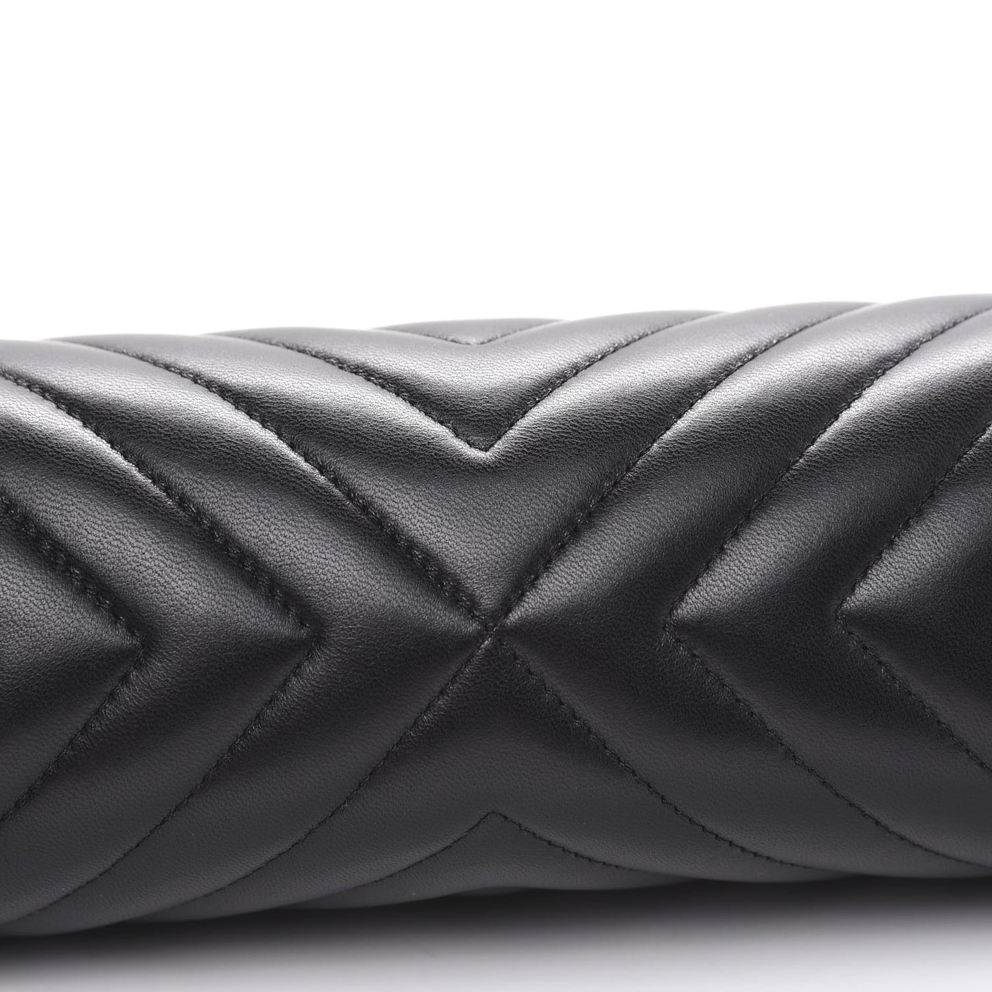 Lambskin Chevron Quilted Timeless Clutch So Black