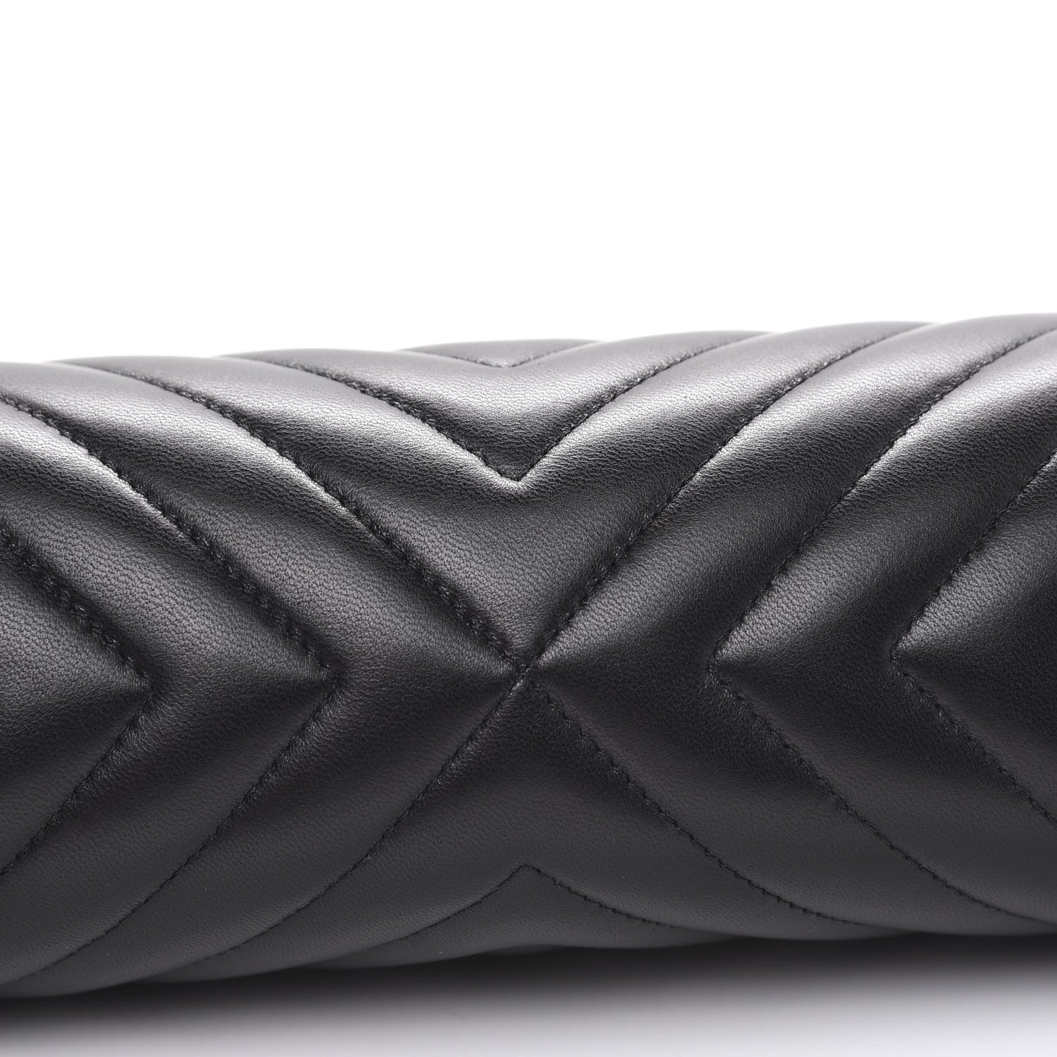Chanel Lambskin Chevron Quilted Timeless Clutch So Black 9 of 10