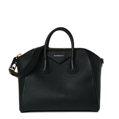 Givenchy Rubber Effect Calfskin Medium Antigona Black 1 of 9