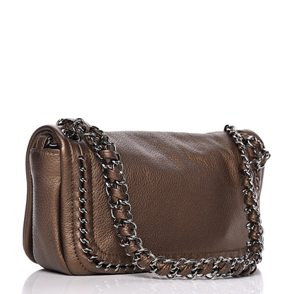 Chanel Metallic Deerskin Small Luxe Ligne Flap Bronze 3 of 9
