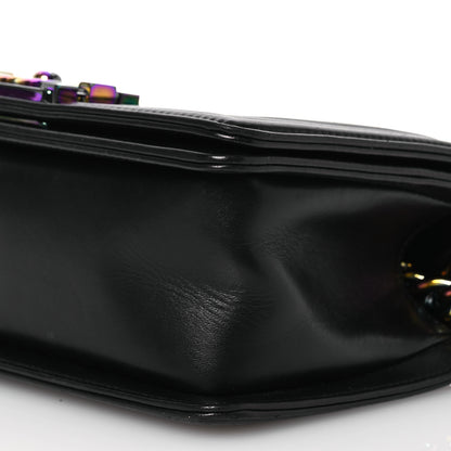 Chanel Lambskin LED Iridescent Metal Small Boy Flap Black Multicolor 11 of 15