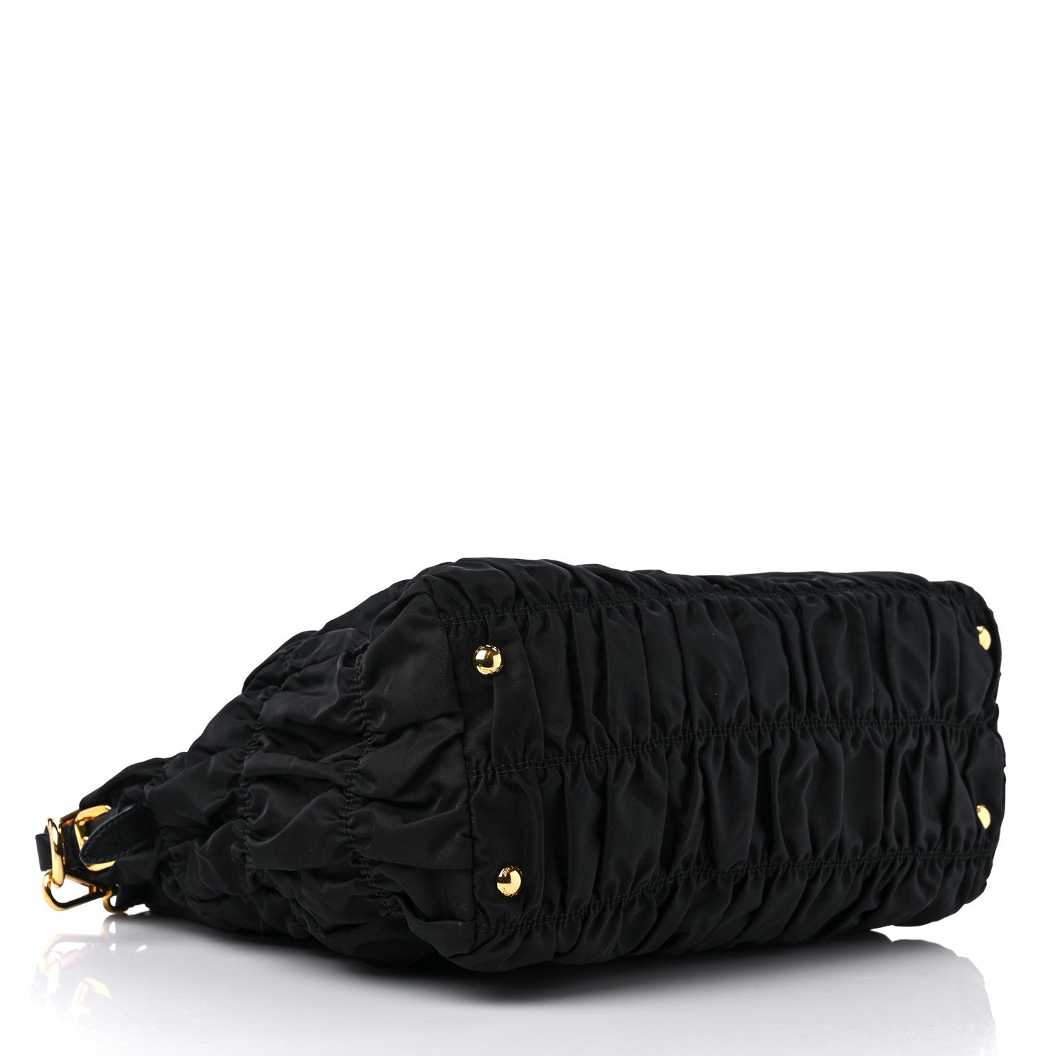 Prada Tessuto Nylon Gaufre Tote Black 4 of 11