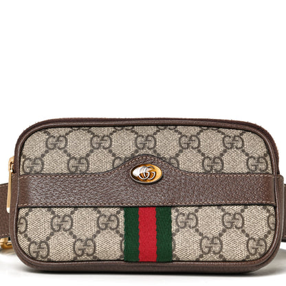 Gucci GG Supreme Monogram Web Ophidia Belted iPhone Case 85 34 Dark Brown 9 of 12