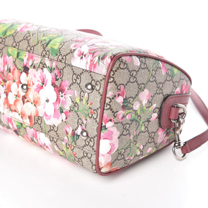 Gucci GG Supreme Monogram Blooms Small Boston Beige Multicolor Dry Rose 6 of 9