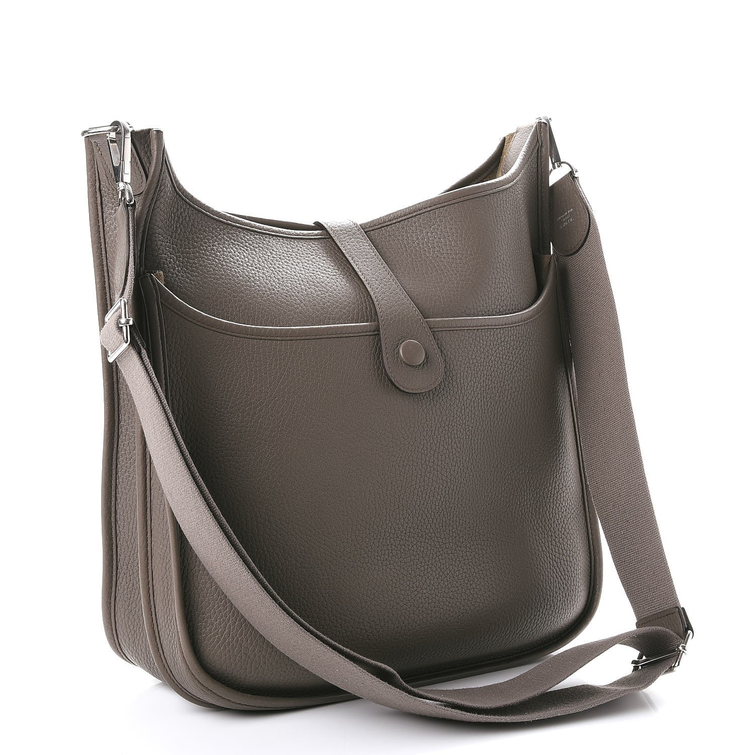 Hermes Taurillon Clemence Evelyne III GM Etain 3 of 10