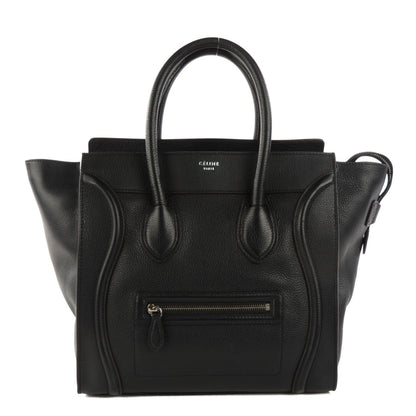 Celine Drummed Calfskin Mini Luggage Black 1 of 9