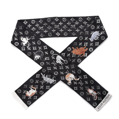 Louis Vuitton Silk Catogram Classic Bandeau Black 1 of 6