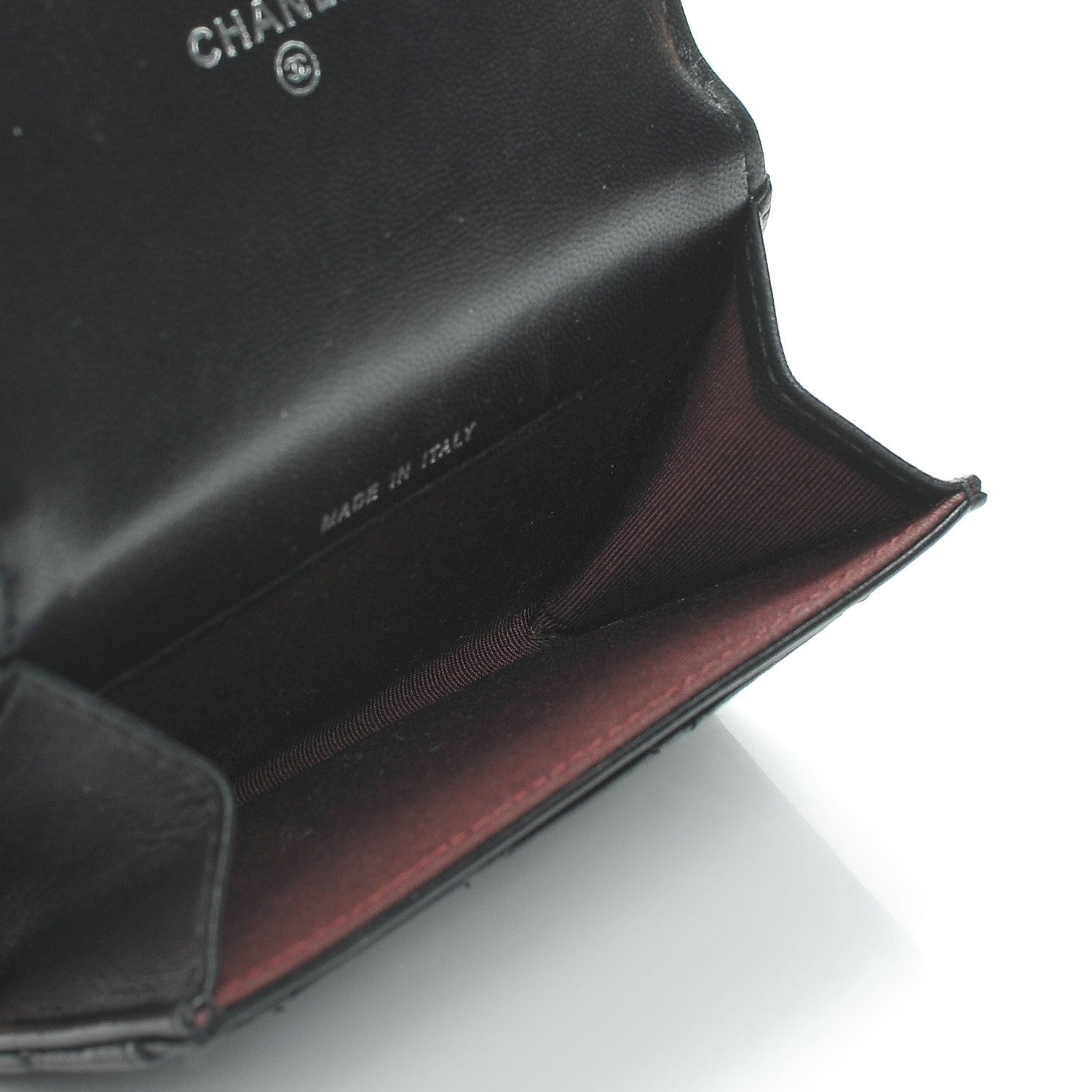 Chanel Lambskin Quilted Flap Card Holder Black 5 of 9