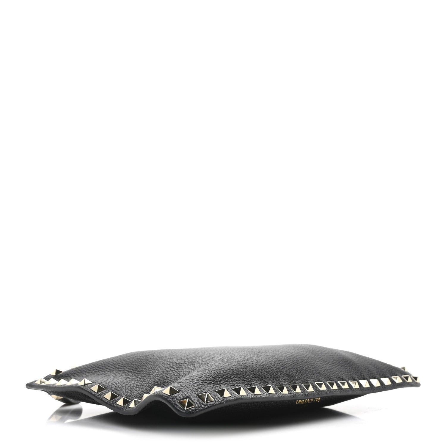 Valentino Garavani Calfskin Rockstud Zip Pouch Black Black 4 of 9