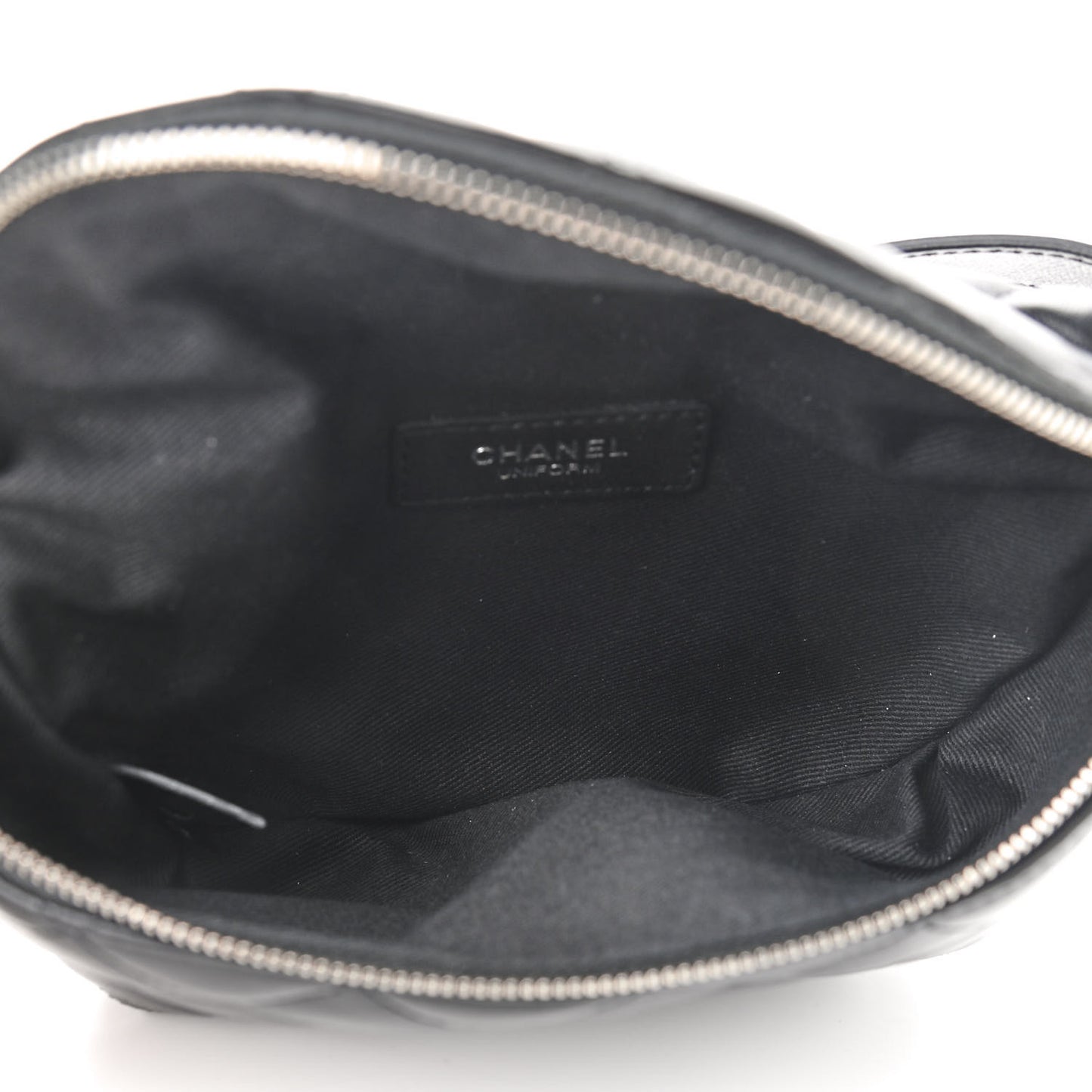 Quilted Waist Belt Bag Black
