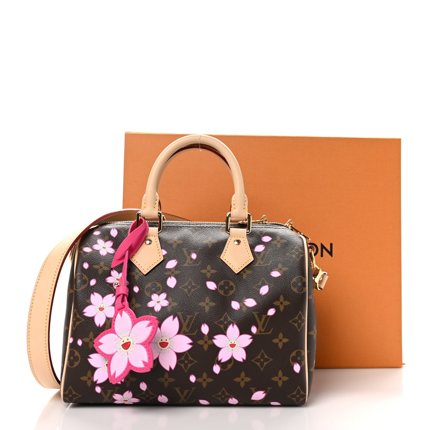 Louis Vuitton LV X TM Monogram Cherry Blossom Speedy Bandouliere