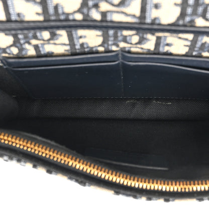 Christian Dior Oblique 30 Montaigne 2-In-1 Pouch Blue 4 of 14