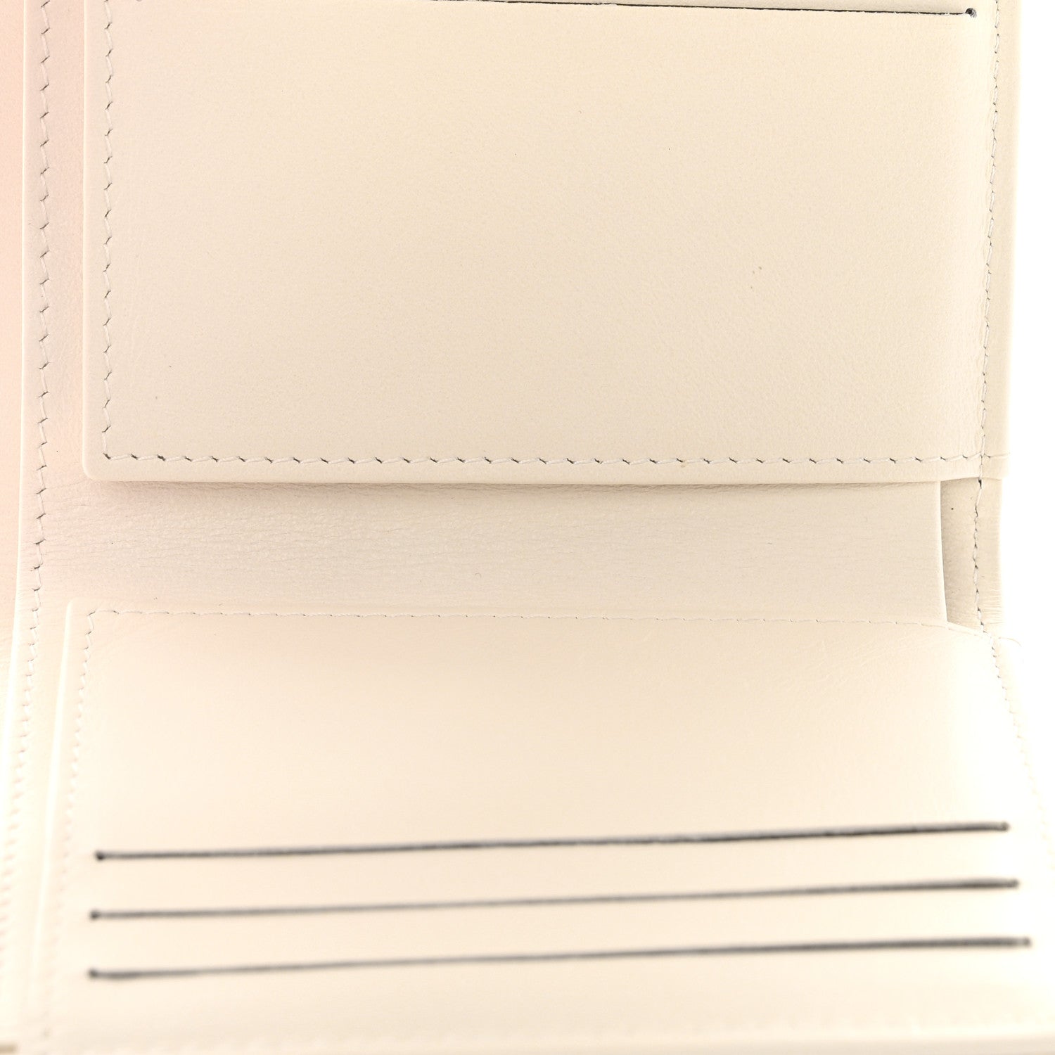 Chanel Caviar Chevron Quilted Boy Compact Wallet White 5 of 10