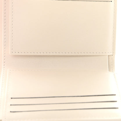 Chanel Caviar Chevron Quilted Boy Compact Wallet White 5 of 10