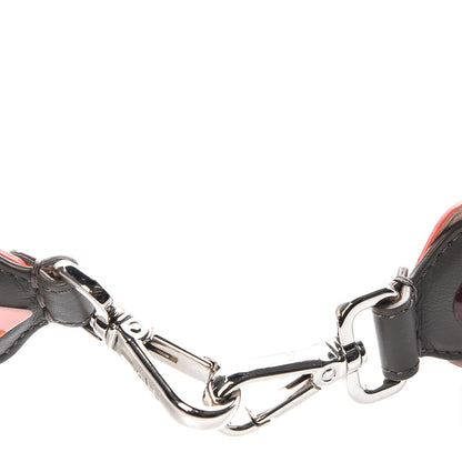 Fendi Vitello Dolce Nappa Hypnoteyes Bi-Color Scalloped Spike Studded Strap You Carbone Plaster White Multicolor 5 of 6